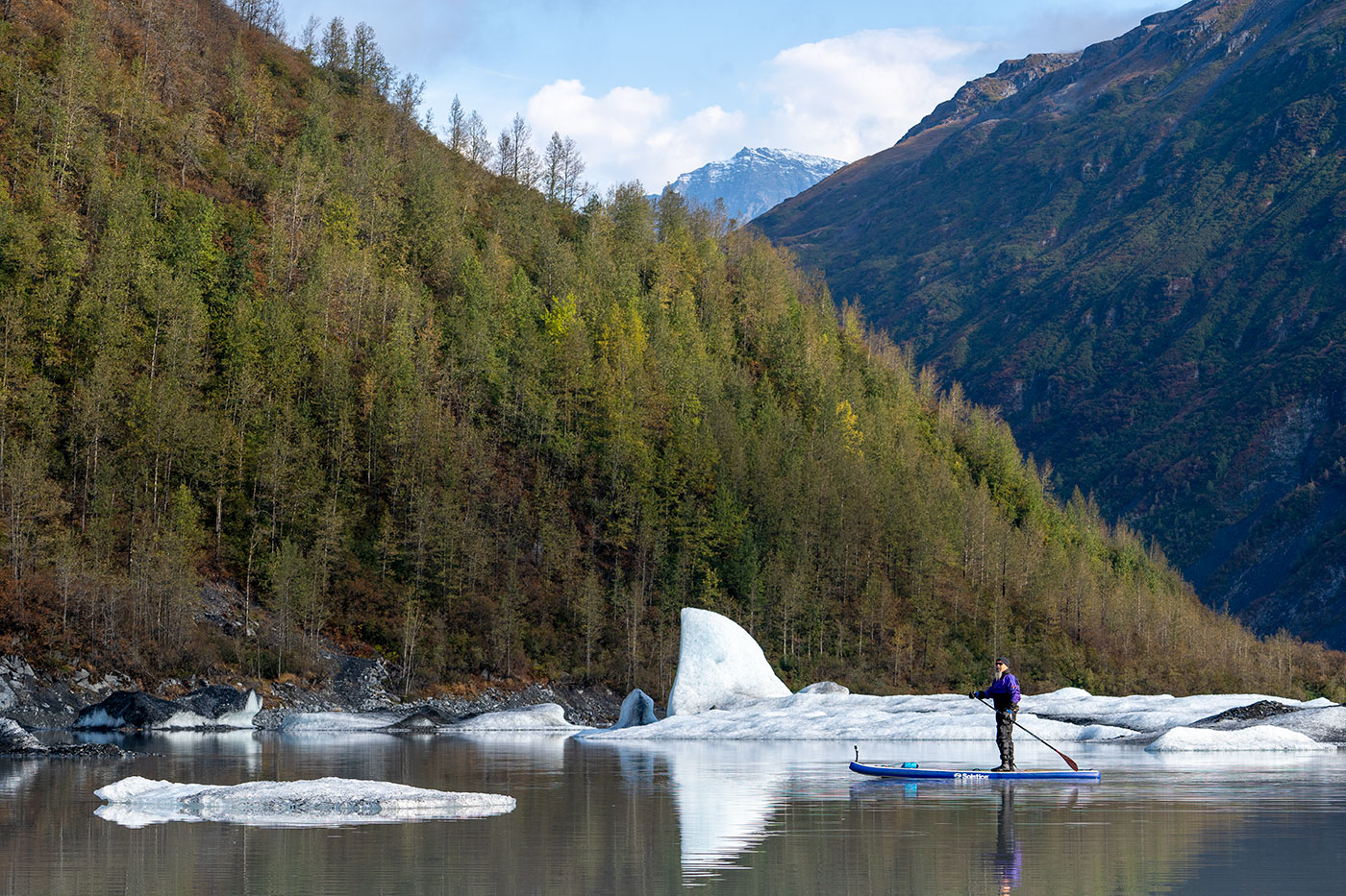 Paddle Boarding in Valdez, Alaska